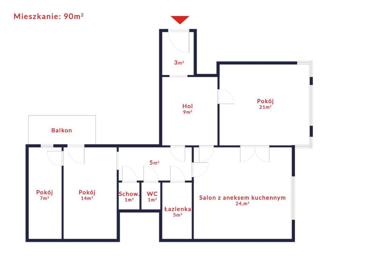 קרקוב Tenement Apartment 90M2 City Center מראה חיצוני תמונה